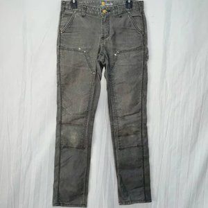 Carhart WOMEN'S RUGGED FLEX® RELAXED FIT TWILL DOUBLE-FRONT WORK PANT Size 4